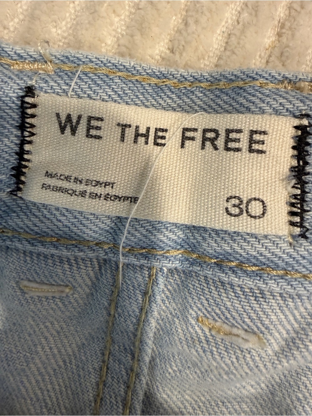 Free People We The Free Now or Never Denim Shorts-Size 30-Color: Well Worn - Picture 10 of 10